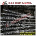 Bimetallic Conical twin Screw and Barrel for extruder machine/Extruder screw barrel (Conical Screw)